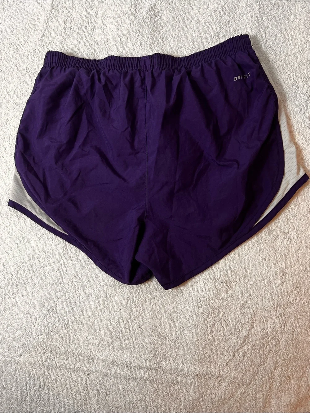 Nike Women’s Purple Athletic Running Shorts with White ACCENT SIZE SMALL